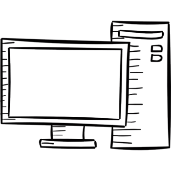 Computer monitor icon png
