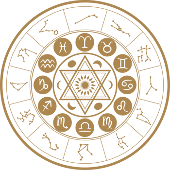 Astrological Symbols Circular Design Illustration png