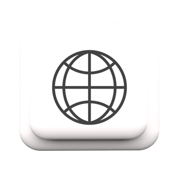 web globe icon line png