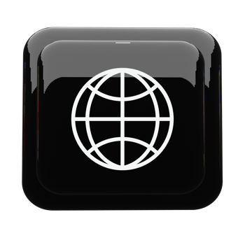 Globe Web icon outline web browser sign png