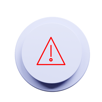 Warning alert icon red color png