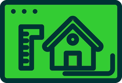 Architecture Colorful Icon Style vector