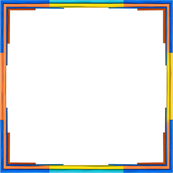 colorful square frame with a transparent background png