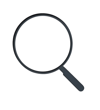 magnifying glass icon isolated on transparent background png