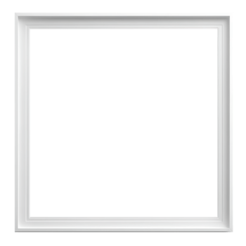 white frame on transparent background png