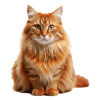 Cute Cat Sitting on Transparent Background png
