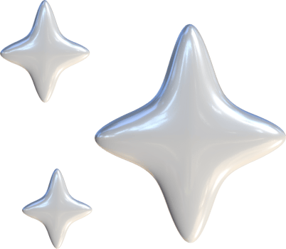 sparkling Stars 3D png