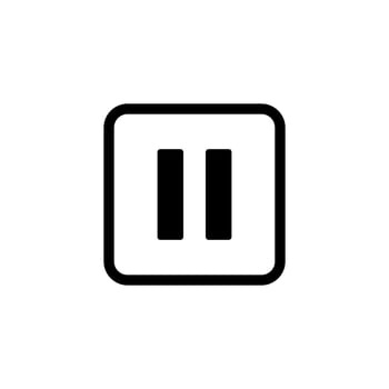 Pause Button. Pause. Icon. Pause icon. vector