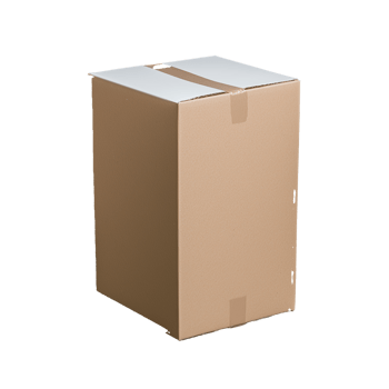 Cardboard box with white lid on transparent background png