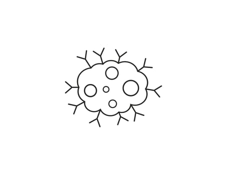 Tumor, cancer editable strok icon. vector