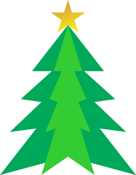 Christmas tree cute shape png