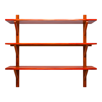 Wooden Shelf with Three Layers for Home or Office Organization png