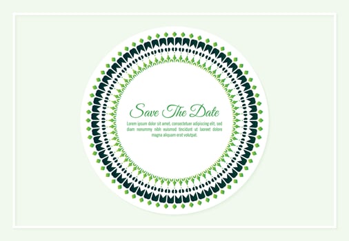 Colorful invitation background style ornamental pattern vector