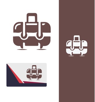 Luxe Carry luggage logo vector