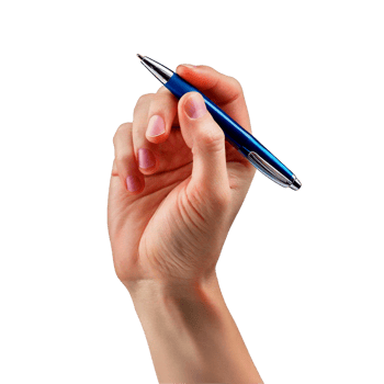 a hand is holding a pen and writing on a white board png