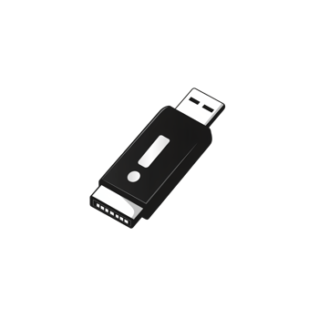 Black USB Flash Drive Icon Data Storage Device Computer Accessory Digital Memory png