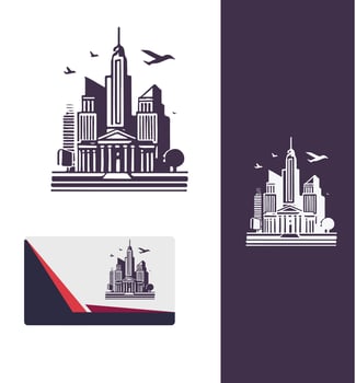 Architecture Logo Design Symmetry vector