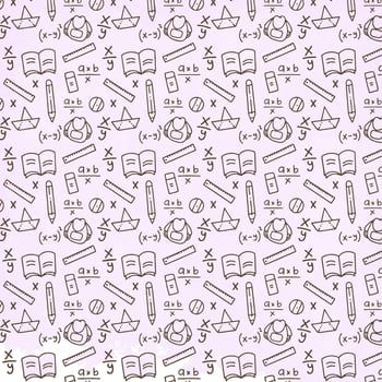 back to school themed background vector
