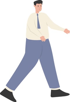 Businessmen illustration with office uniform vector