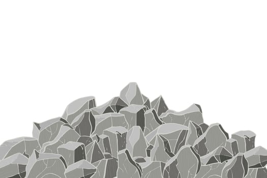 Gray stone mountain. Rock texture. vector