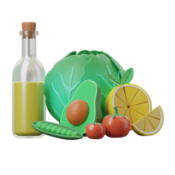 3D Food Vitamin Rich Vegies png