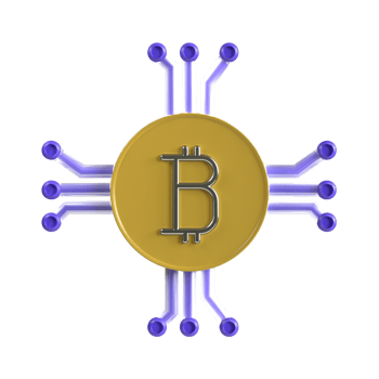 3D Cryptocurrency Online Money png