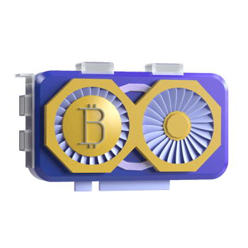 3D GPU Mining Cryptocurrency Online Money png