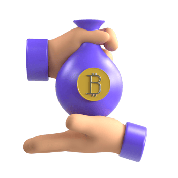 3D Peer to Peer Cryptocurrency Online Money png