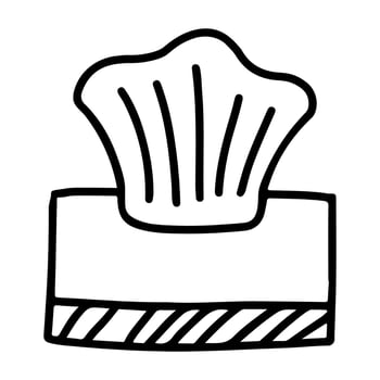 Doodle Icon of Tissue bin vector
