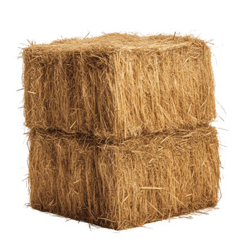 Hay bale stack isolated on Transparent Background png