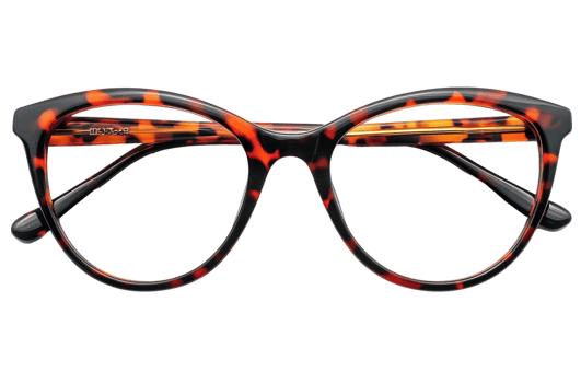 Tortoiseshell eyeglasses on transparent background png