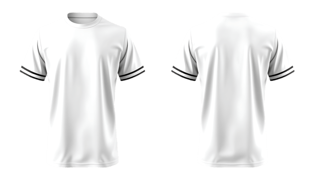 White soccer jersey mockup template png