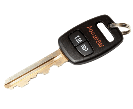Car key with remote control on transparent background png