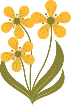 Sunflower Cartoon Illustration vector