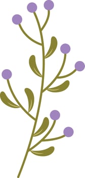 Violet Summer Flower Illustration vector