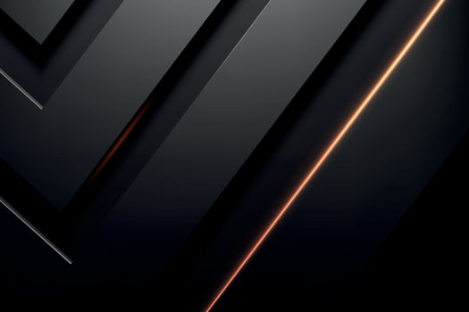 Modern Black Background with Golden Diagonal Highlights vector