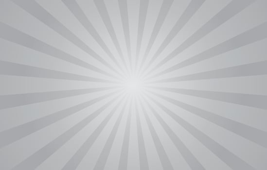 White grey rays background comic design template vector