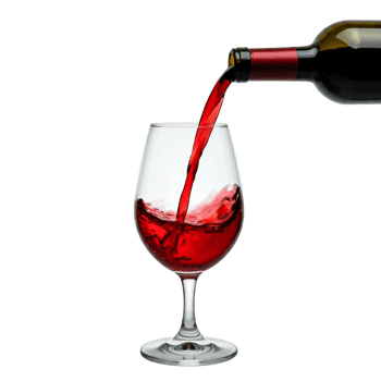 Wine pouring into a glass png