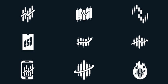 A set of icons for a company vector