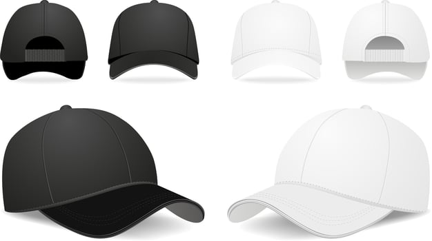 Baseball cap isolated on white background. illustration vector