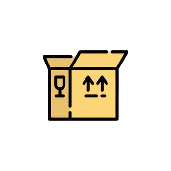 A box with a smiley face inside it vector