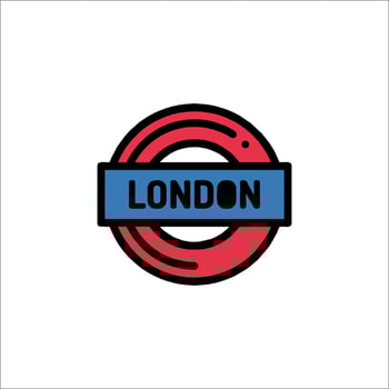 London tube logo illustration vector