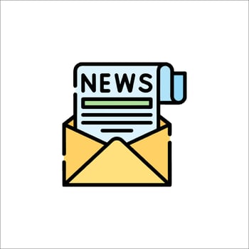 News letter icon illustration vector
