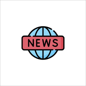 News globe icon illustration vector