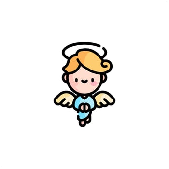 Angel icon illustration vector