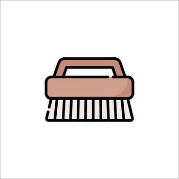 A brush icon on a white background vector
