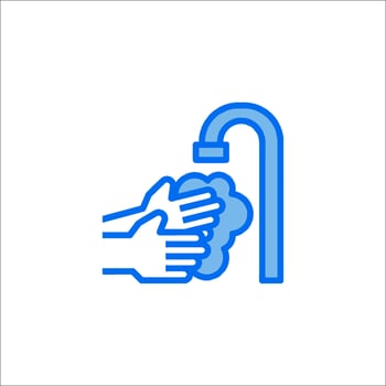 Wash hands icon, illustration vector