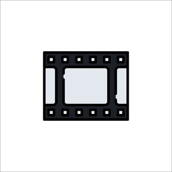 Film strip icon isolated on white background vector