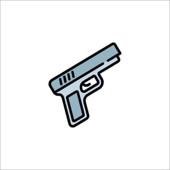 A gun icon on a white background vector