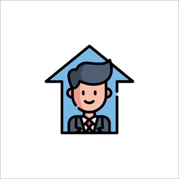 Businessman icon illustration vector